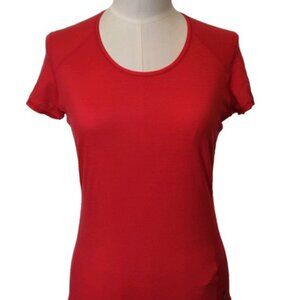 SmartWool Womens Coral Pink 100% Merino Wool Short Sleeve Top Medium AS IS